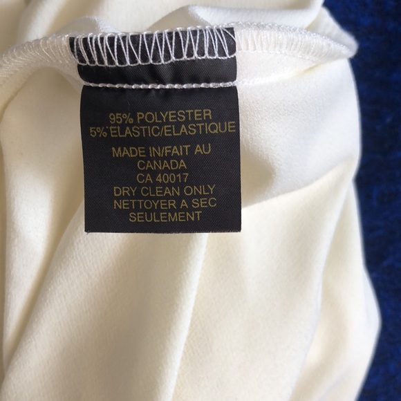 Periphery sleeveless wrap front ivory blouse - Picture 6 of 7